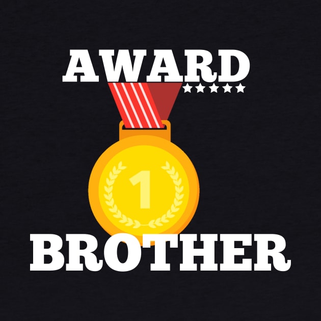 Award Trophy Best brother  i love my brother gift by Flipodesigner